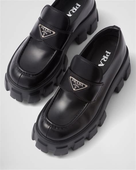 loafersy prada|prada monolith loafers women's.